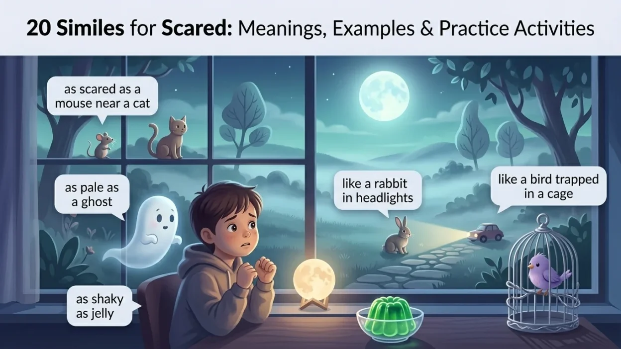 similes for scared