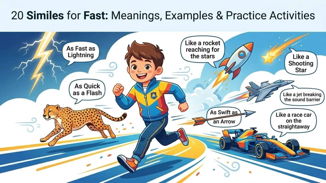 similes for fast
