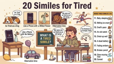 similes for tired