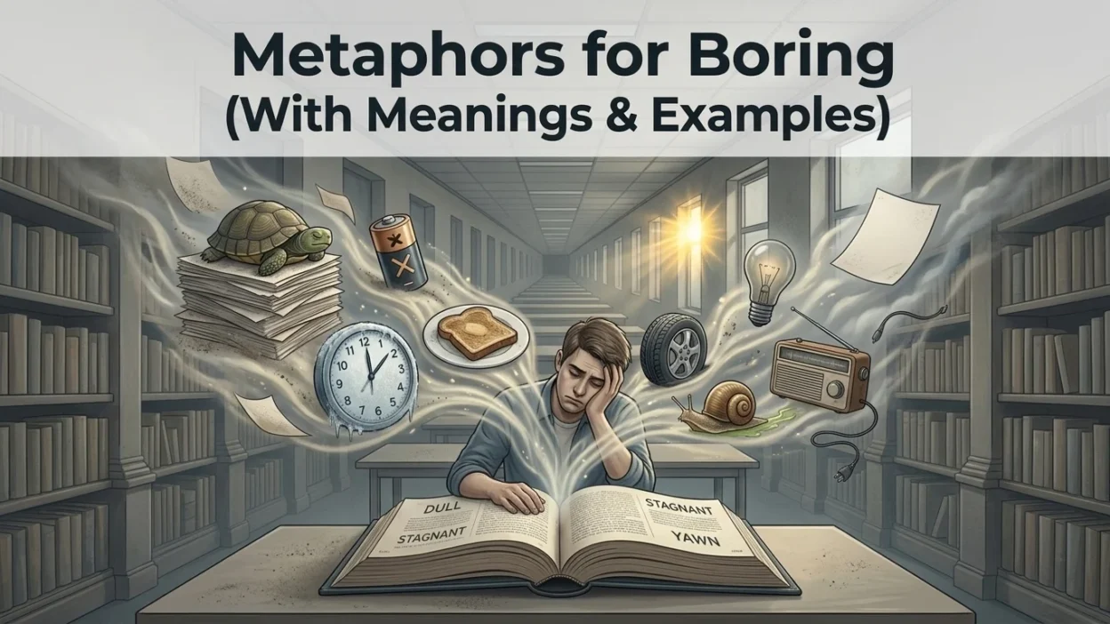 metaphors for boring