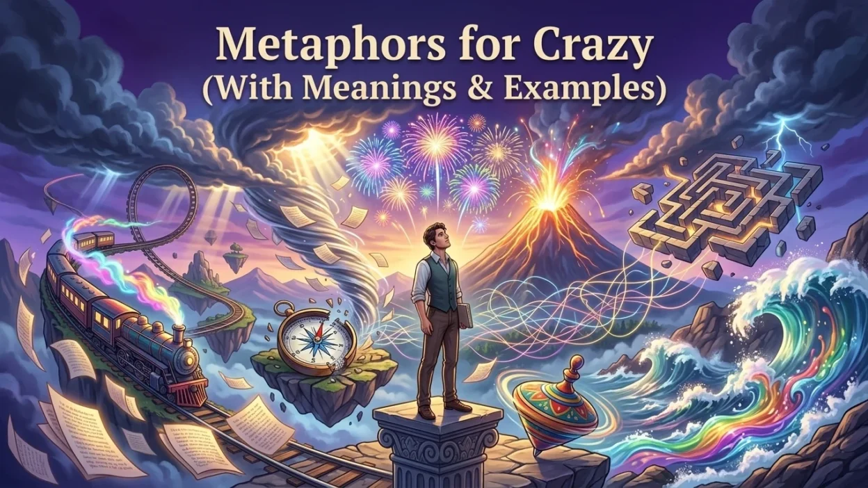 metaphors for crazy