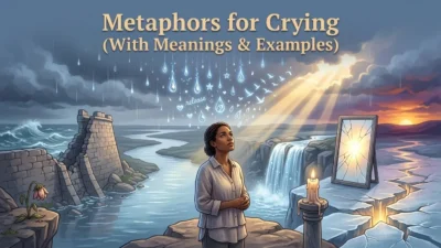 metaphors for crying