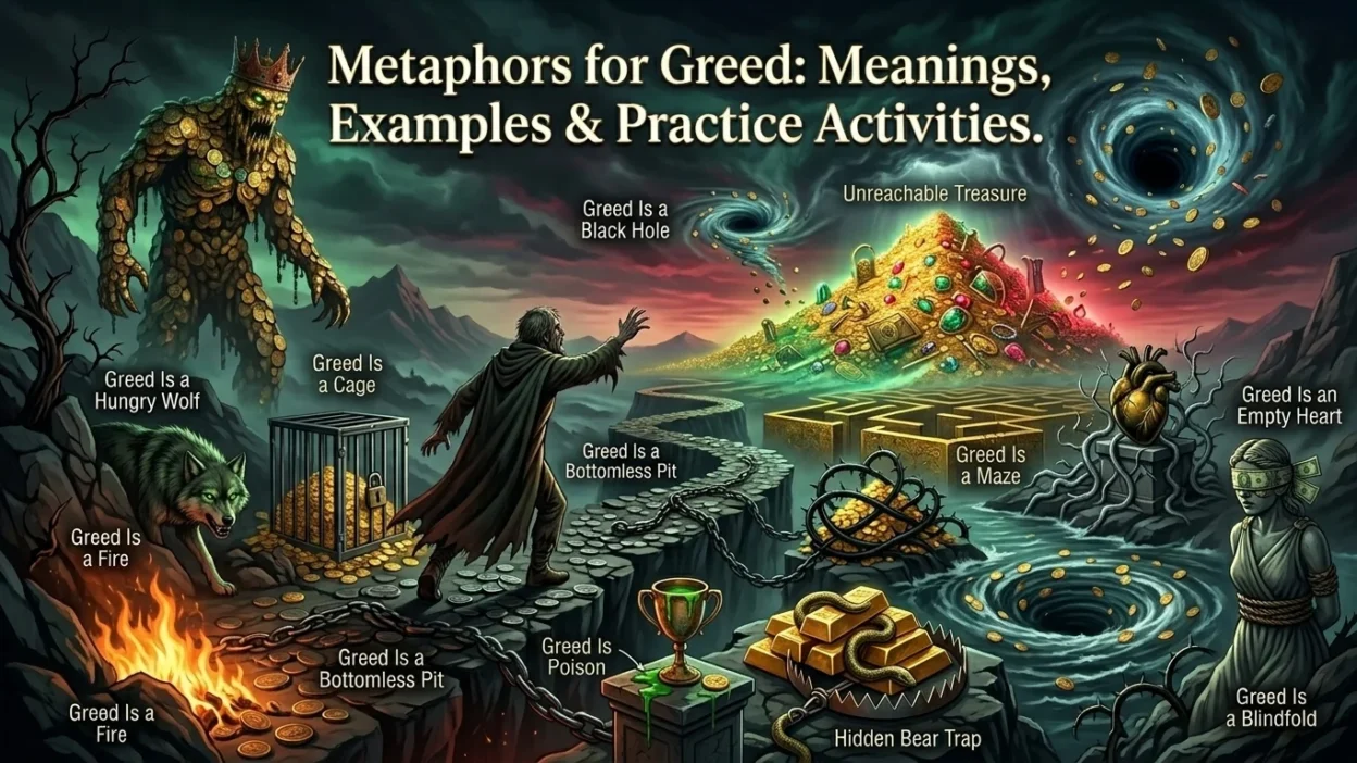 metaphors for greed